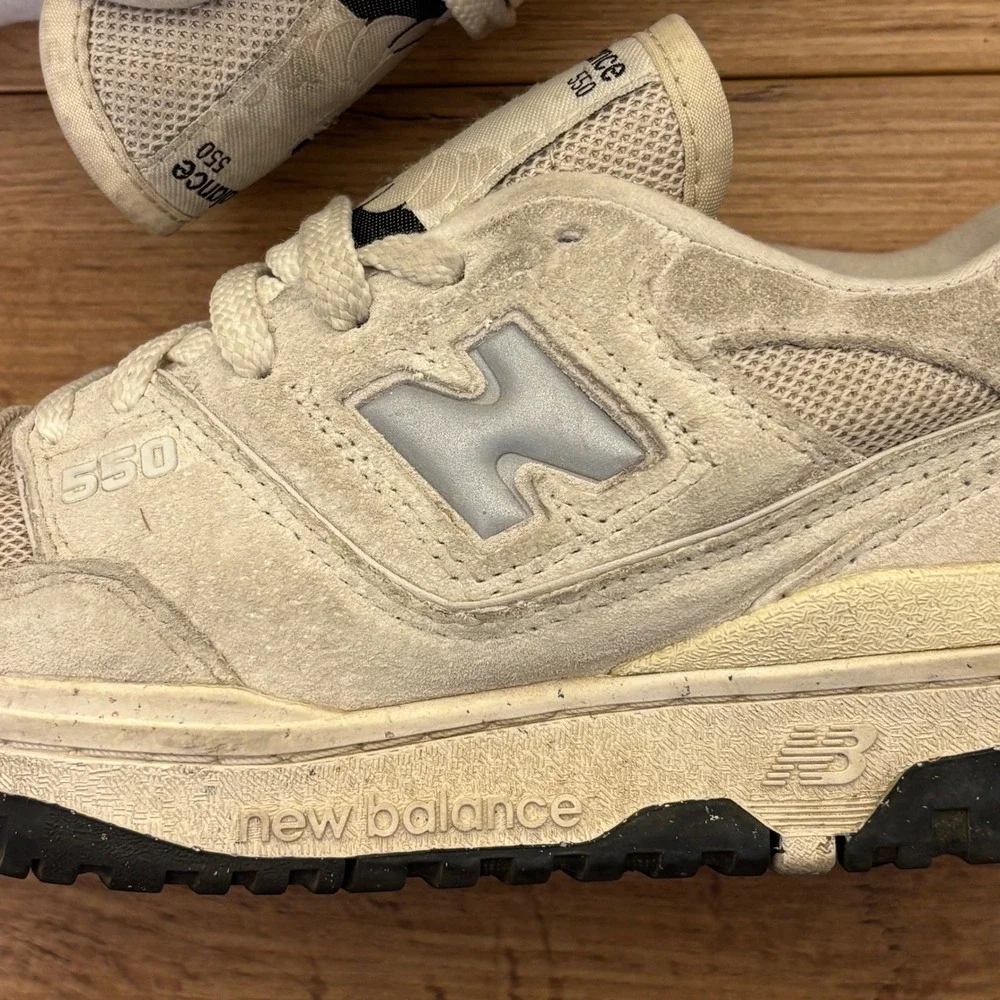 NEW BALANCE 550 Sneakers Womens Size 7.5 Light Grey Streetwear Comfort BBW550HD‎